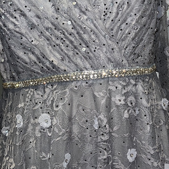 Max Duggal 67387 FLORAL EMBELLISHED LACE A-LINE COCKTAIL DRESS NWT size 12 - Picture 10 of 17